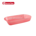 Customized Color Coating Rectangular Glass Baking Tray